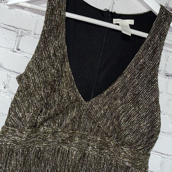 Maternity Cocktail Dress Gold Small EUC - Picture 8 of 11